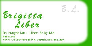 brigitta liber business card